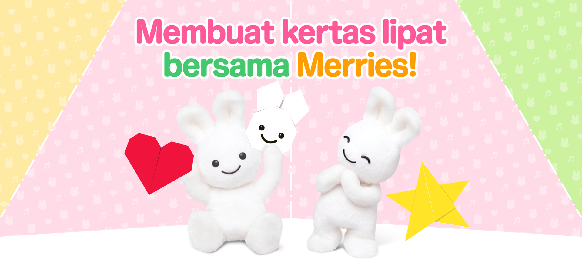 Membuat kertas lipat bersama Merries!