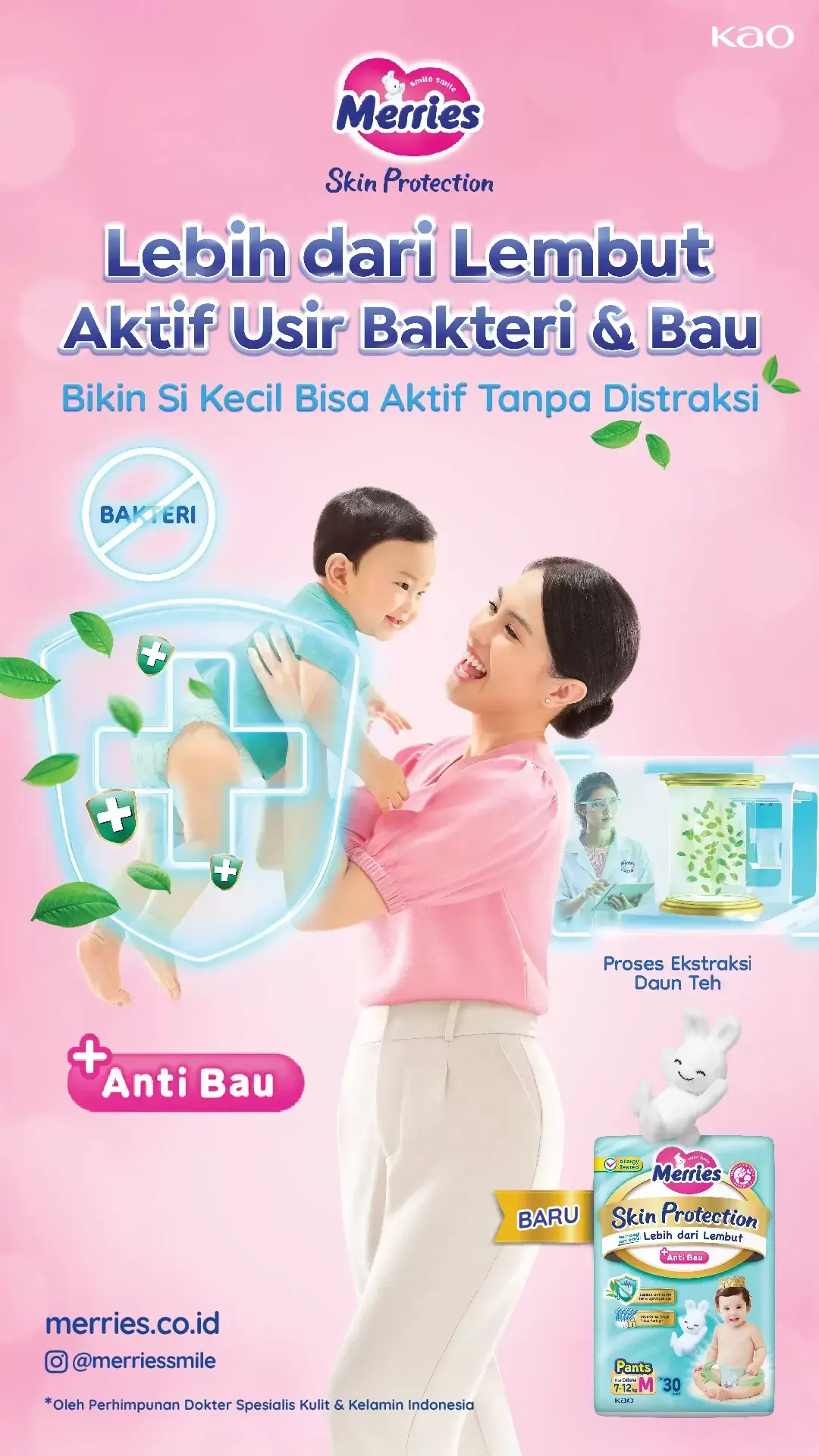 Lebih dari Lembut Aktif Usir Bateri & Bau